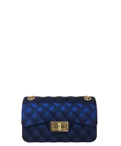 Cute Stylish Tender Jelly Crossbody Bag JP-067 ROYAL BLUE